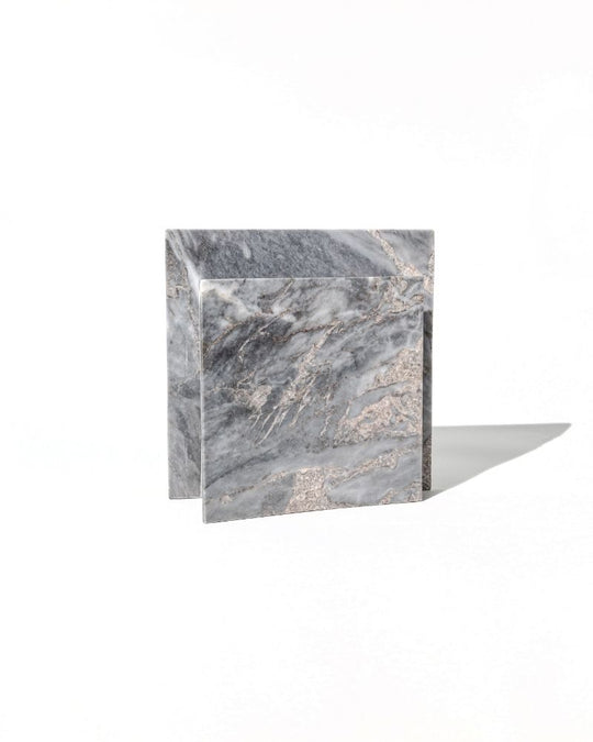 006 Obrin Arc Wide Pinched Marble Vase