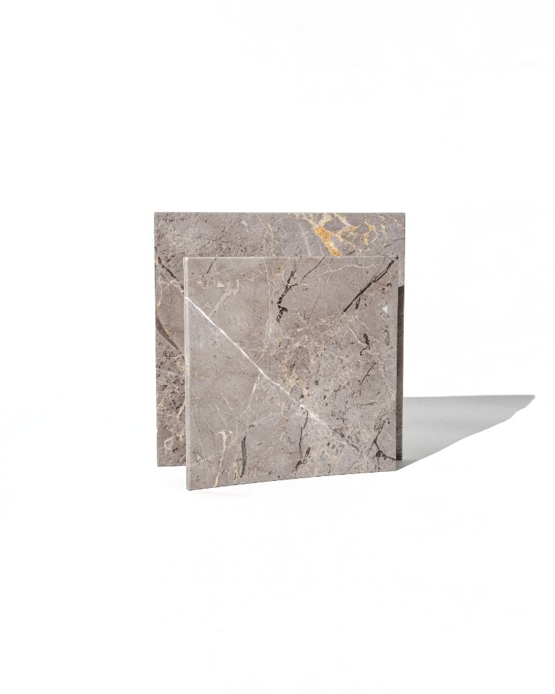 007 Geona Arc Wide Pinched Marble Vase