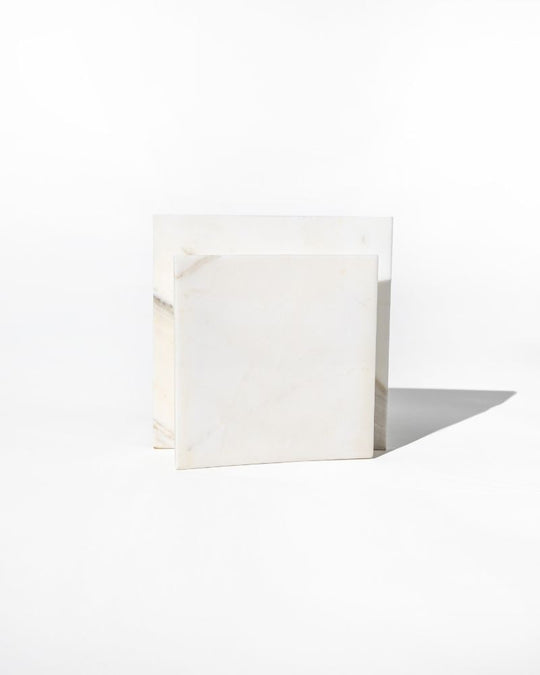 011 Evara Arc Wide Pinched Marble Vase