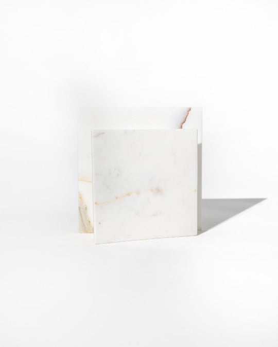 012 Evara Arc Wide Pinched Marble Vase