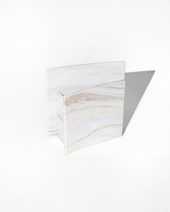 018 Covo Arc Wide Pinched Marble Vase