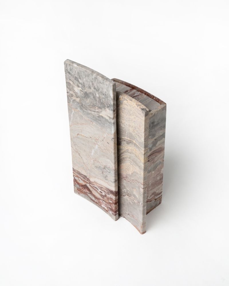 028 Rosso Arc Marble Tissue Box