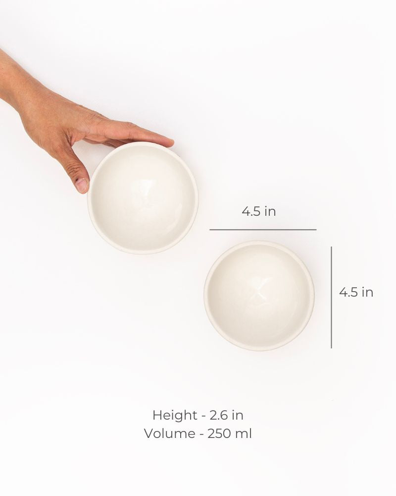 Fullstop 250ml Dessert  Bowl Nude (Set of 2)