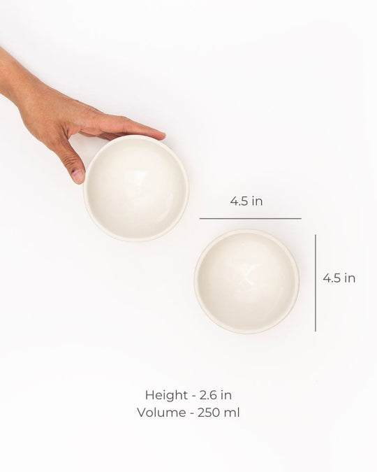 Fullstop 250ml Dessert  Bowl Nude (Set of 2)