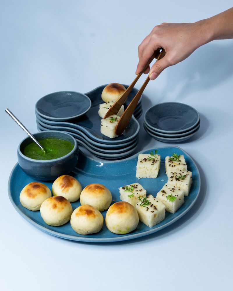 Crescent Platter in Pacific Blue by Ware Innovations