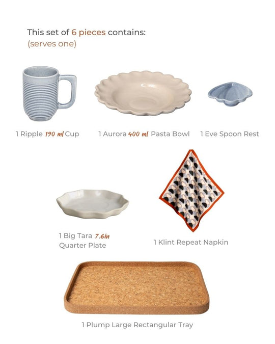 Breakfast in Bed Breakfast Set (6 pieces)