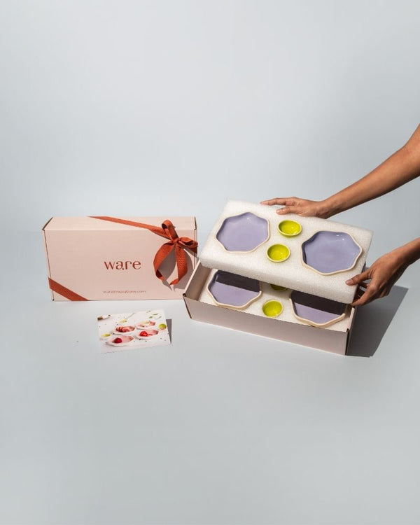 Aster Dessert Plate Set (8 pieces)