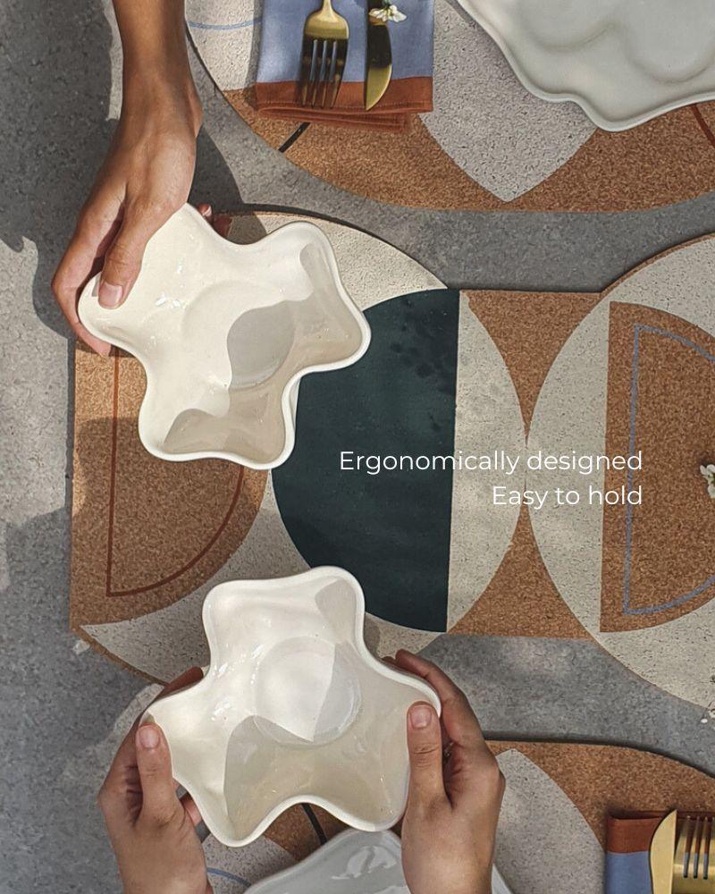 Floret Soup Bowl Blush (Set of 2) - Ware Innovations Mumbai