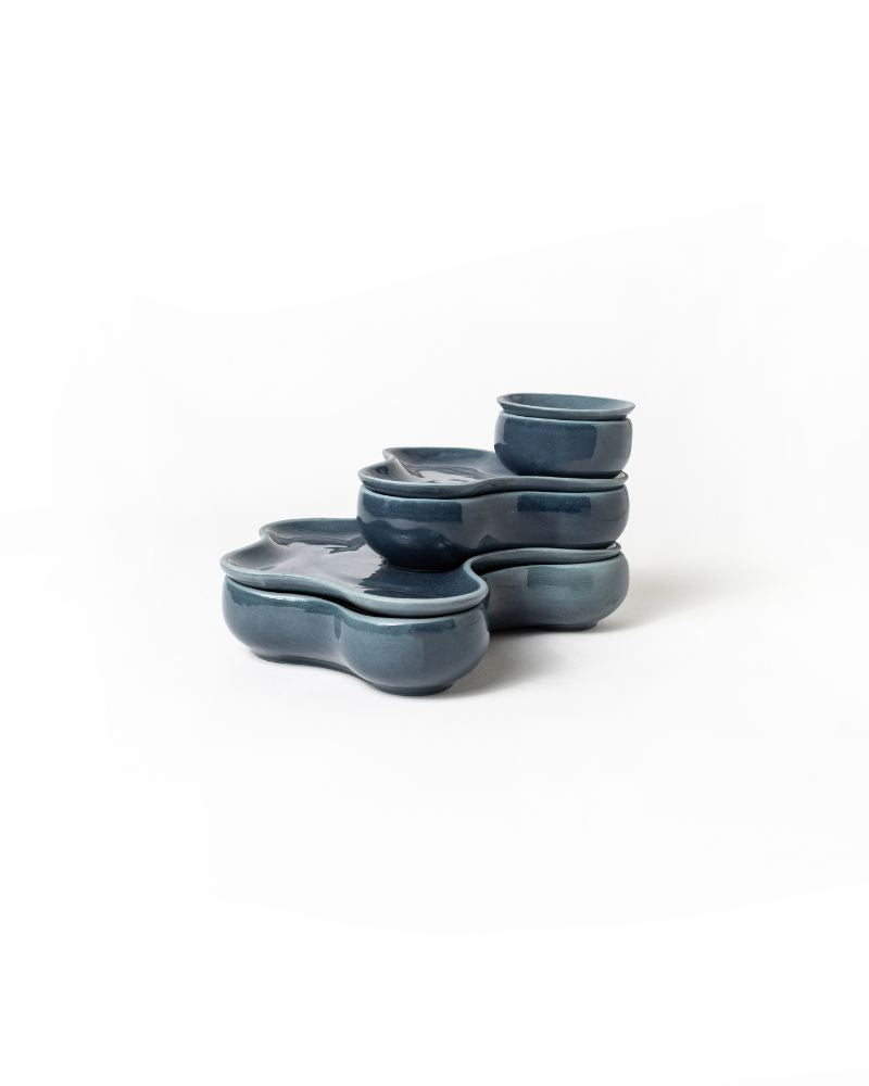 Pivot Big Main Course Serving Set Midnight Blue (6 Pieces)