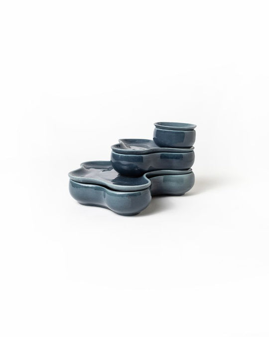 Pivot Big Main Course Serving Set Midnight Blue (6 Pieces)