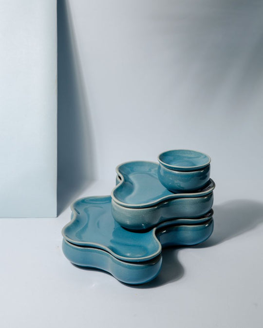 Pivot Big Main Course Serving Set Pacific Blue (6 Pieces)