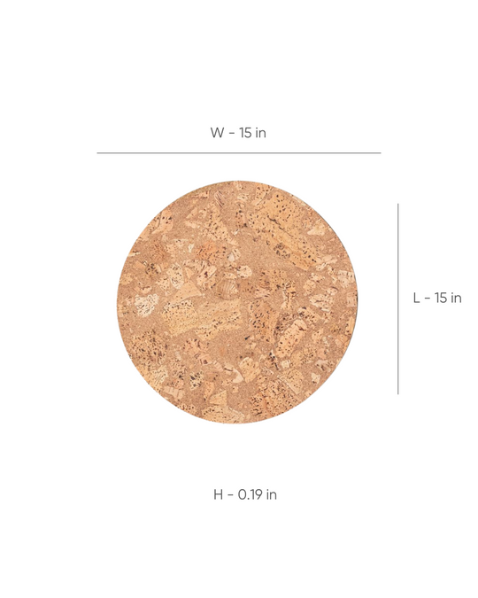 Fuse Round Table Mat - White (Set of 2)