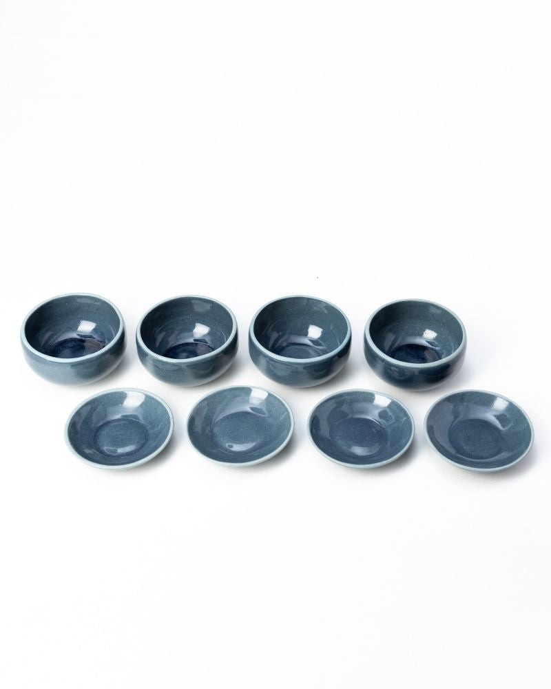 Uno Katori Bowl with Lid Midnight Blue (Set of 4)