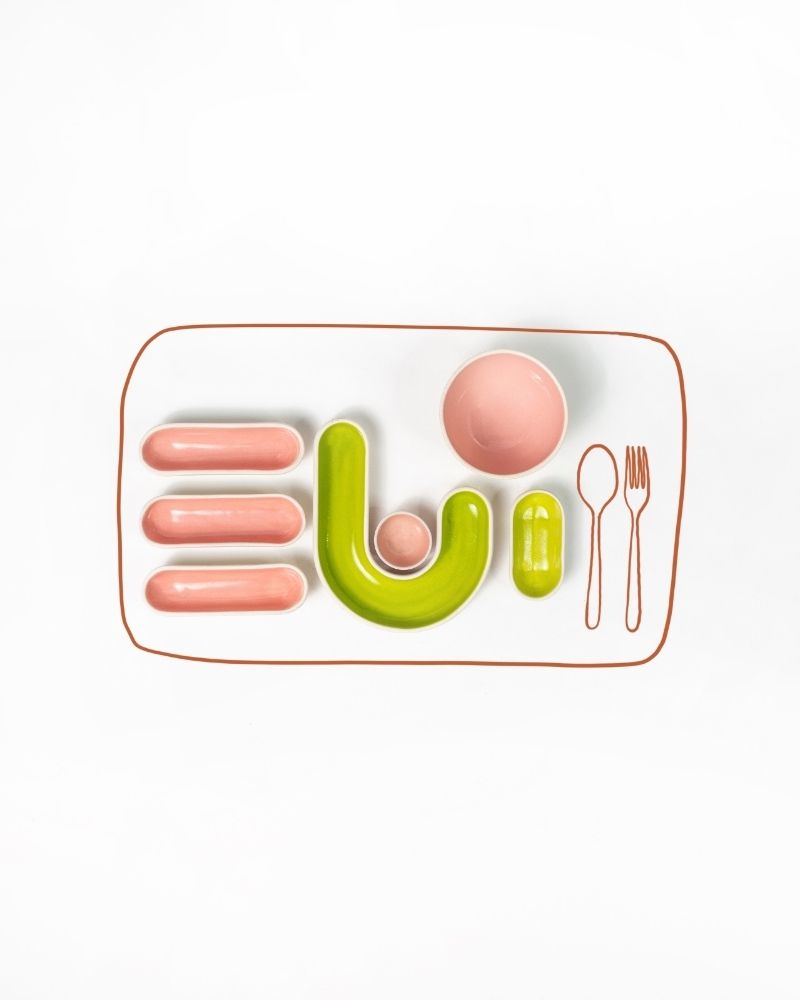 Chaat Table Setting  (7 Pieces)