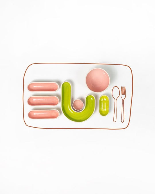 Chaat Table Setting  (7 Pieces)