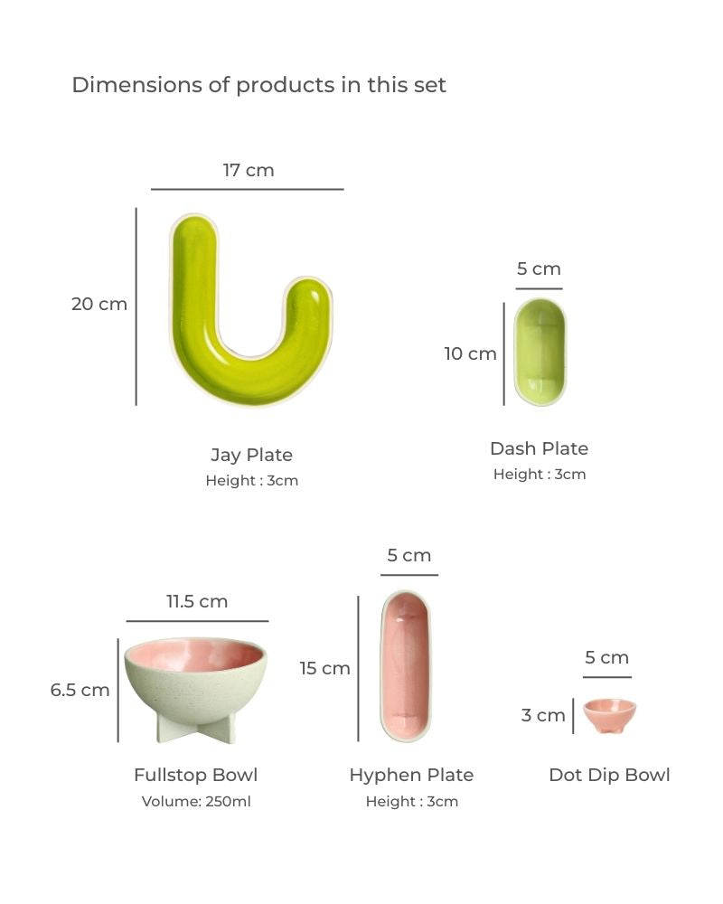 Chaat Table Setting  (7 Pieces)