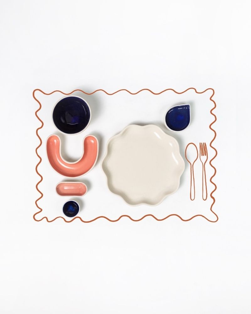 Dal Baati Table Setting (6 Pieces)