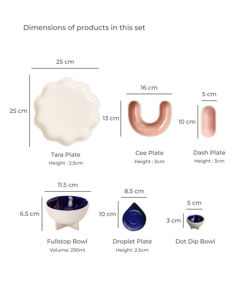 Dal Baati Table Setting (6 Pieces)