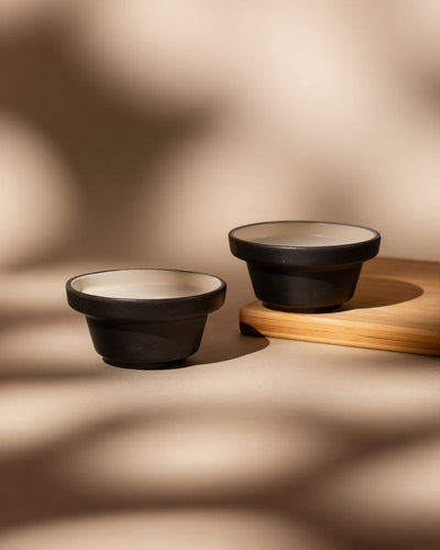 Eclipse 70ml Dip Bowl Matt Black (Set of 2)