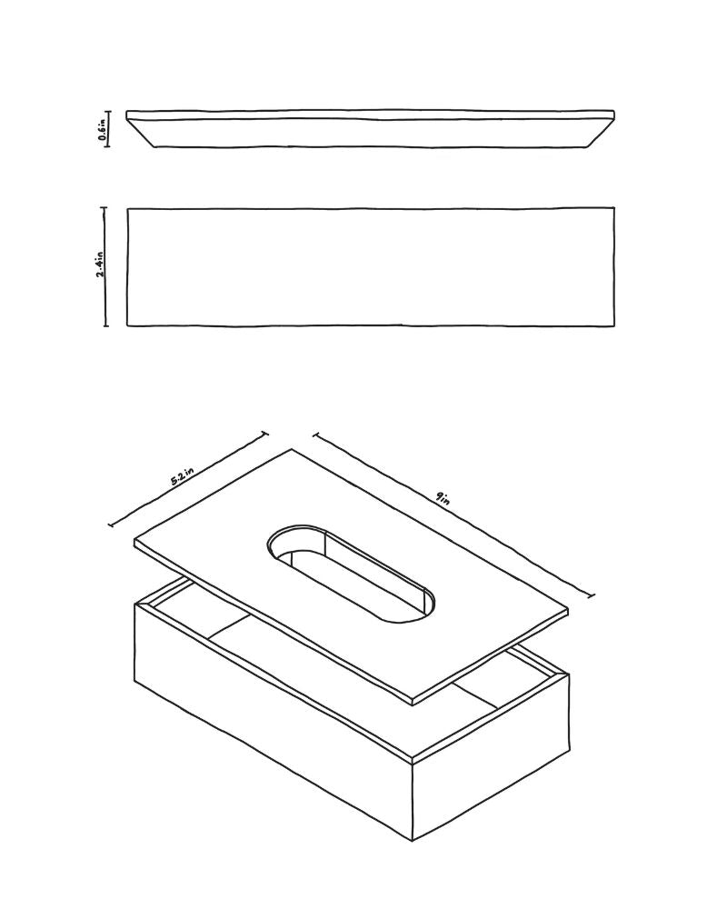 Néro Gravità Tissue box