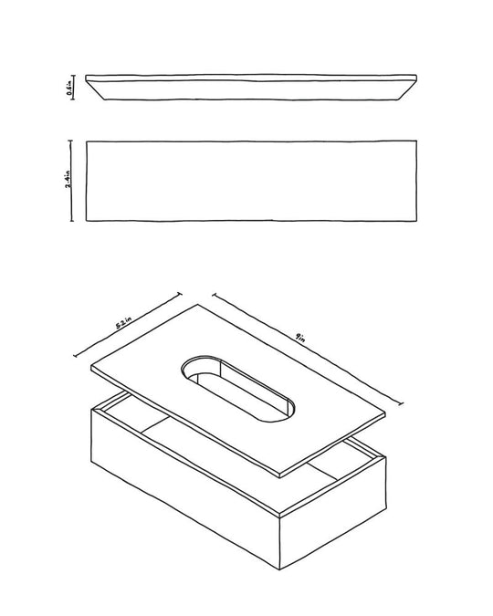 Néro Gravità Tissue box