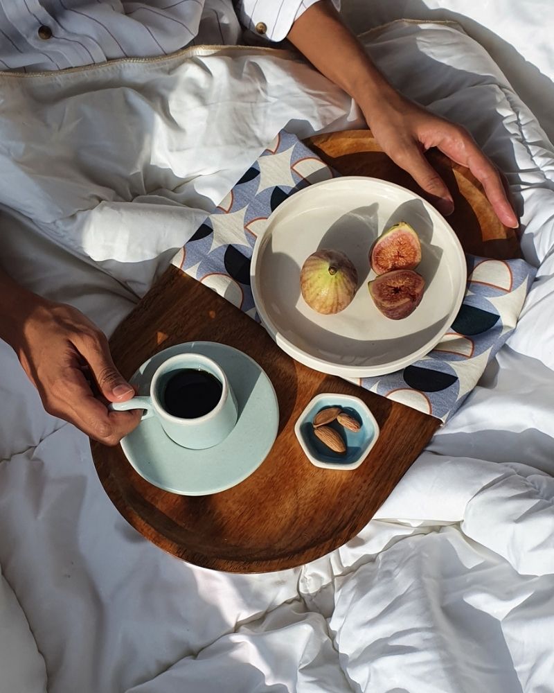 Lilo 90ml Espresso Cup & Saucer Set Tan (Set of 2)