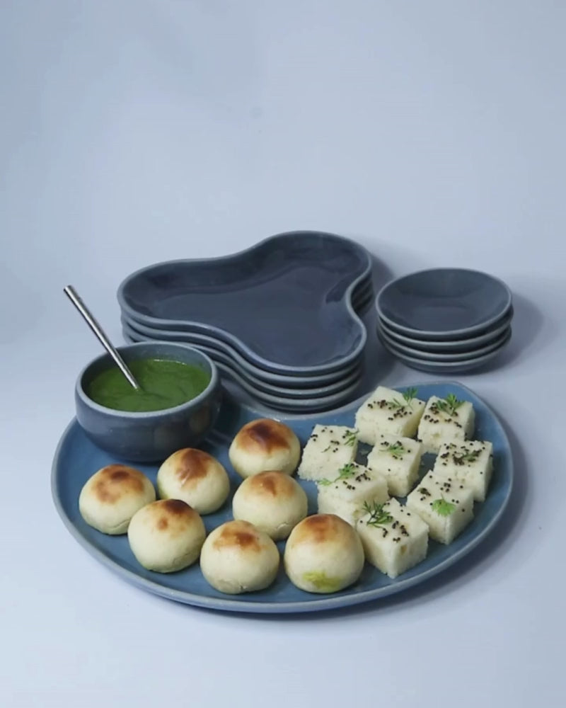 Crescent Platter Pacific Blue