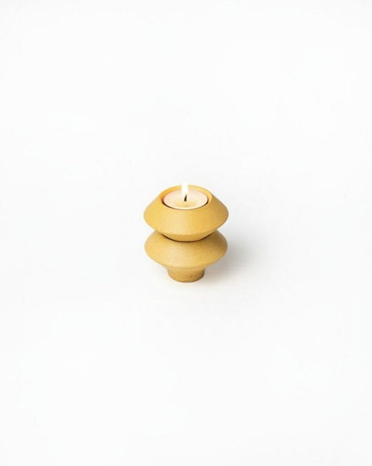 Skive Diya (Set of 2) Mustard