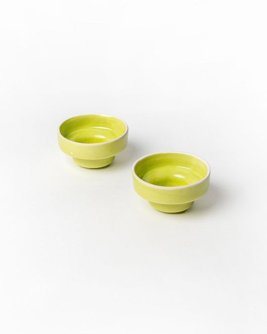Small Eclipse 200ml Small Bowl Lime Green (In & Out) (Set of 2)
