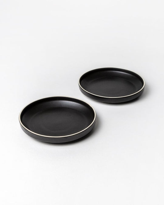 Sola 8in Quarter Plate Matt Black (Set of 2)