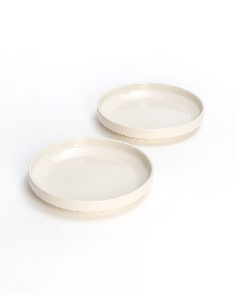 Sola 8in Quarter Plate Nude (Set of 2)