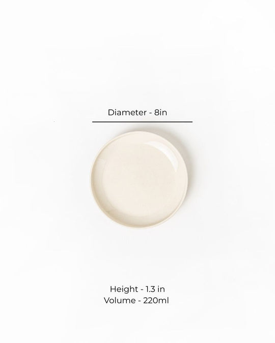 Sola 8in Quarter Plate Nude (Set of 2)