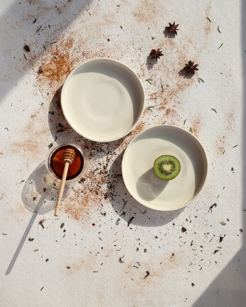 Sola 8in Quarter Plate Nude (Set of 2)