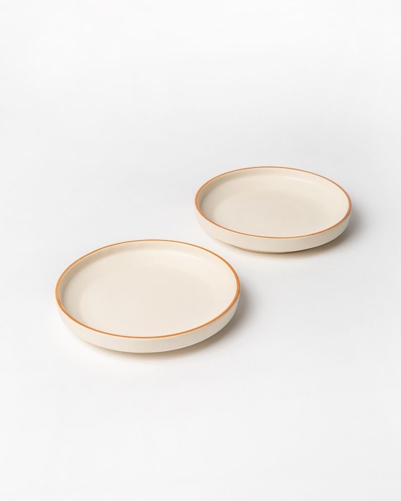 Sola 8in Quarter Plate Warm Brown (Set of 2)