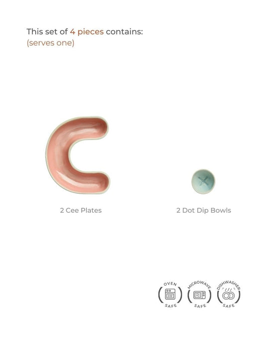 Sushi Dimsum Table Setting  (4 Pieces)