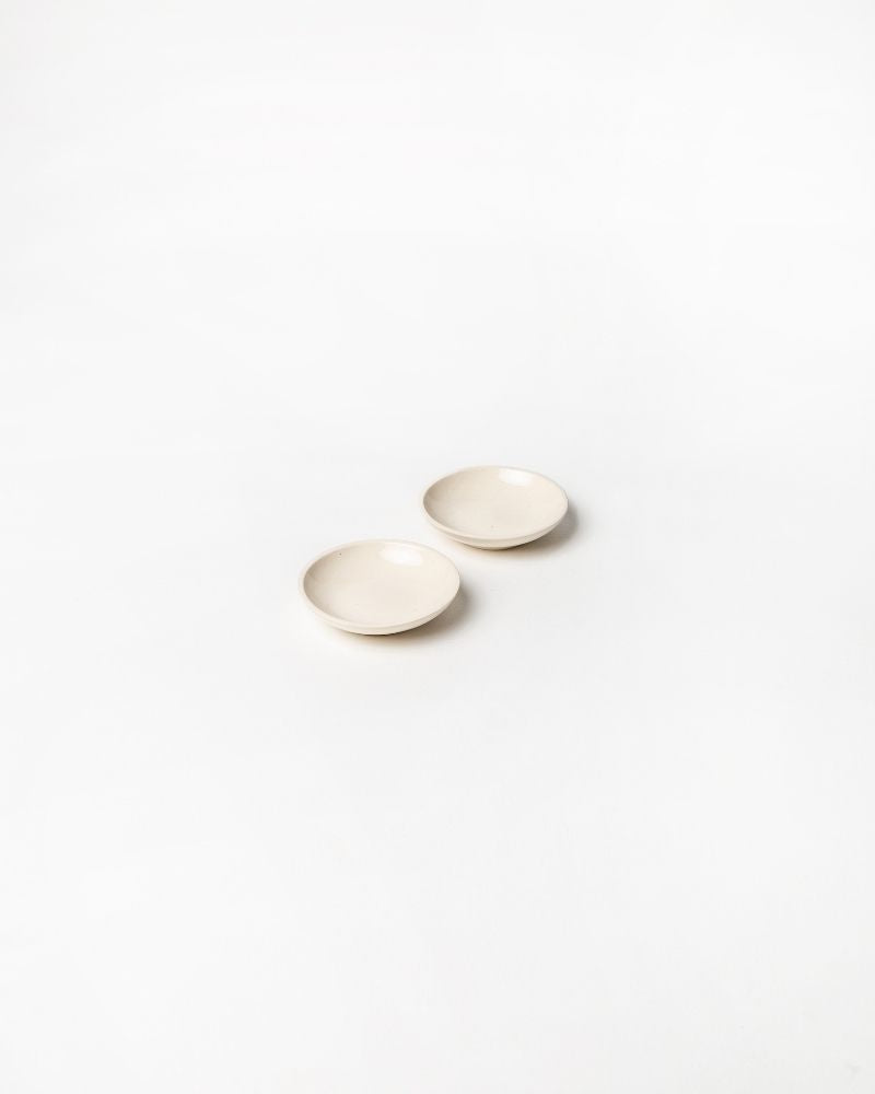 Uno 4in Dip Plate Nude (Set of 2)