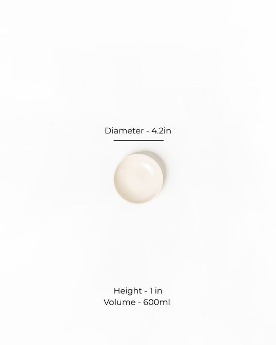 Uno 4in Dip Plate Nude (Set of 2)