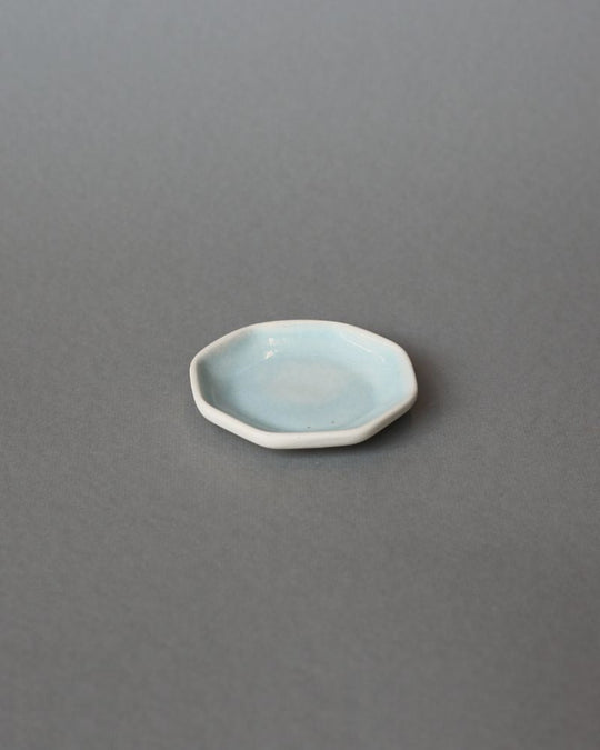 Hex Dip Plate Aqua (Set of 4)