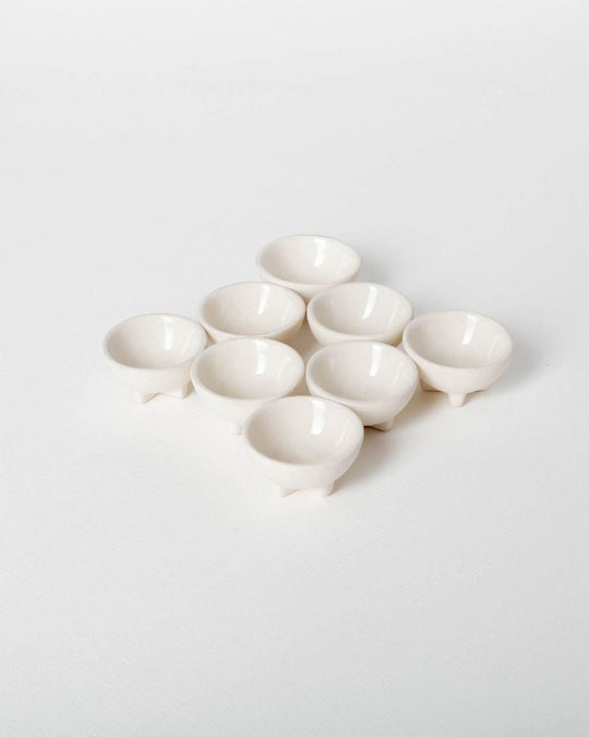 Dot Dip Bowl Nude (Set of 8)