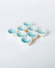 Dot Dip Bowl Aqua (Set of 8)