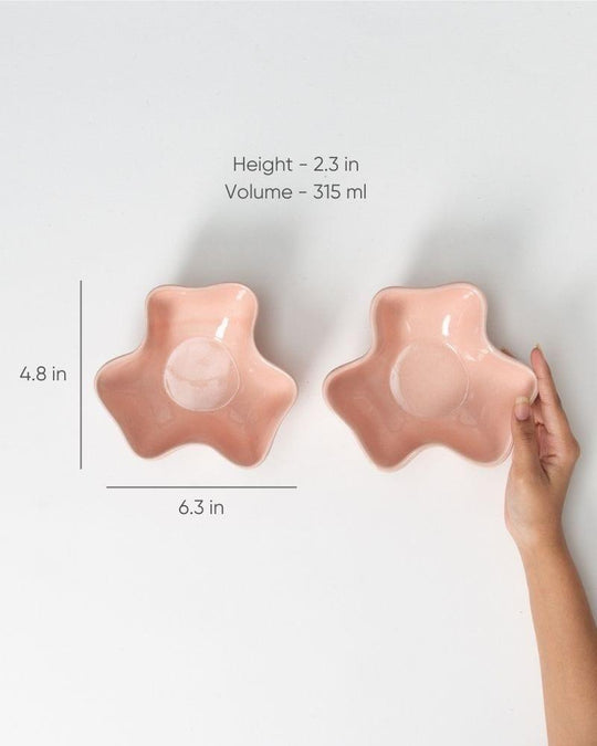 Floret Soup Bowl Blush (Set of 2) - Ware Innovations Mumbai