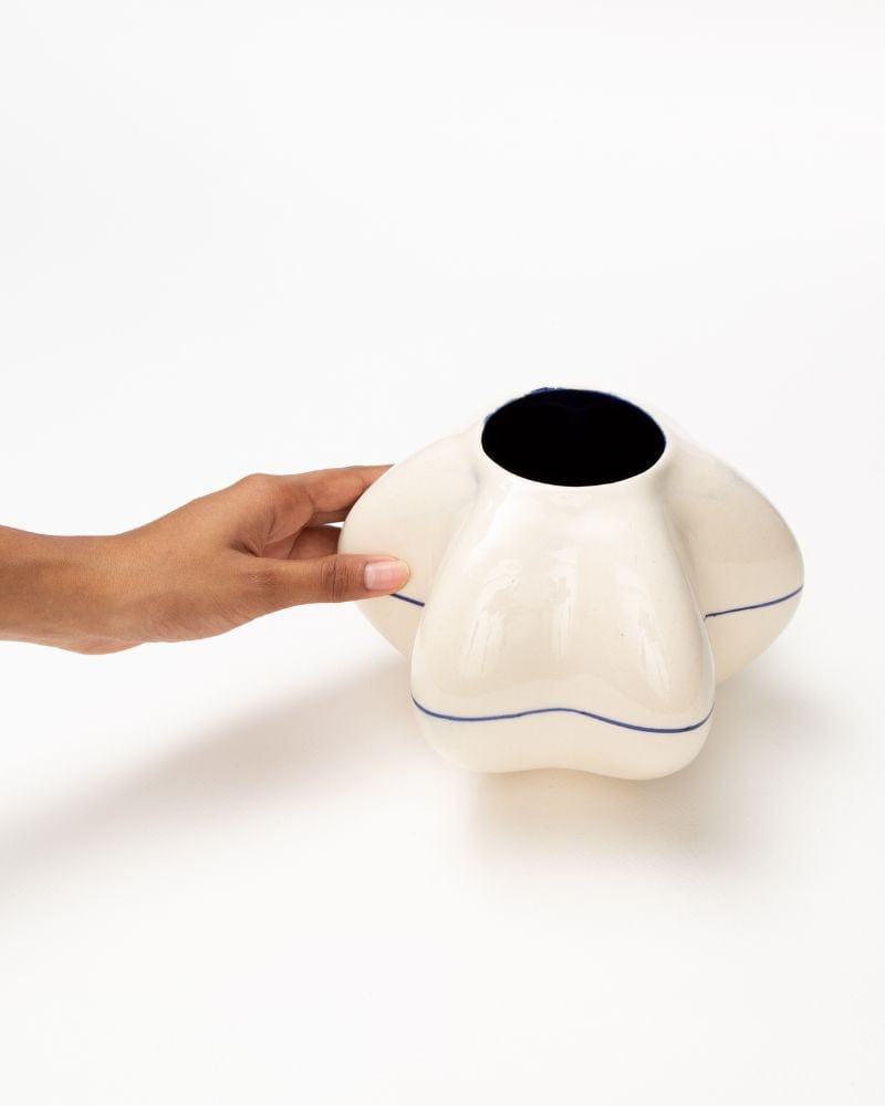 Ware Innovations Mumbai Vases Bred Vase Deep Blue