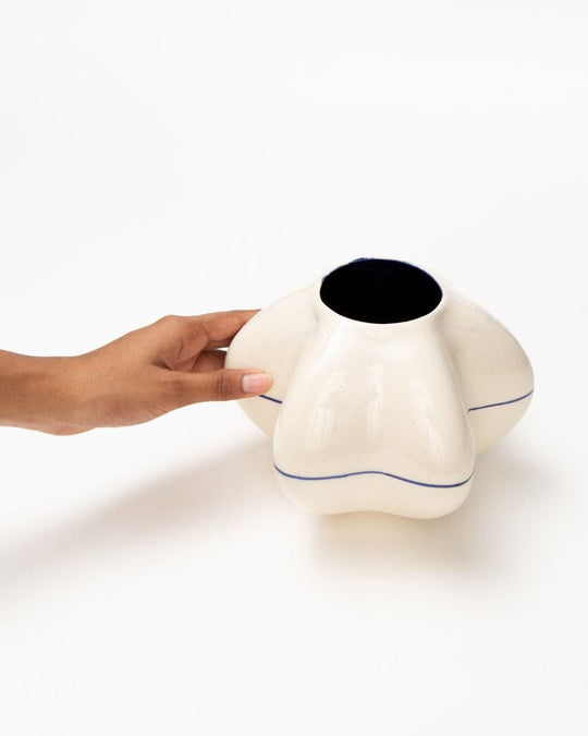 Ware Innovations Mumbai Vases Bred Vase Deep Blue