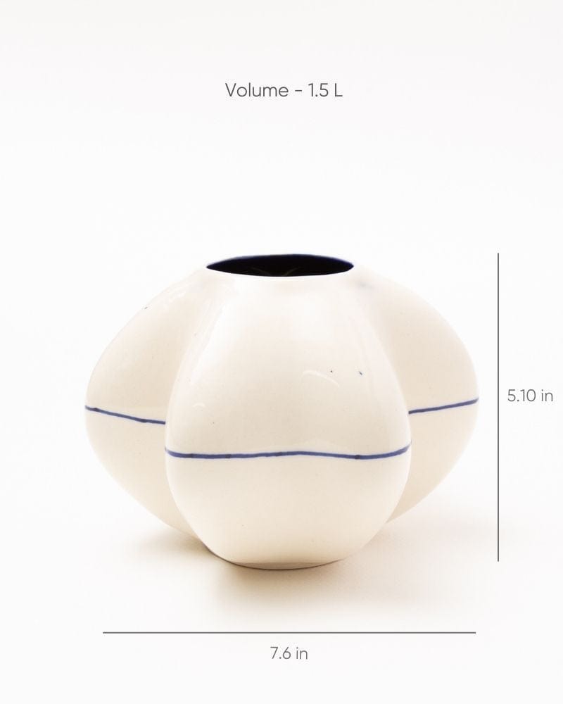 Ware Innovations Mumbai Vases Bred Vase Deep Blue