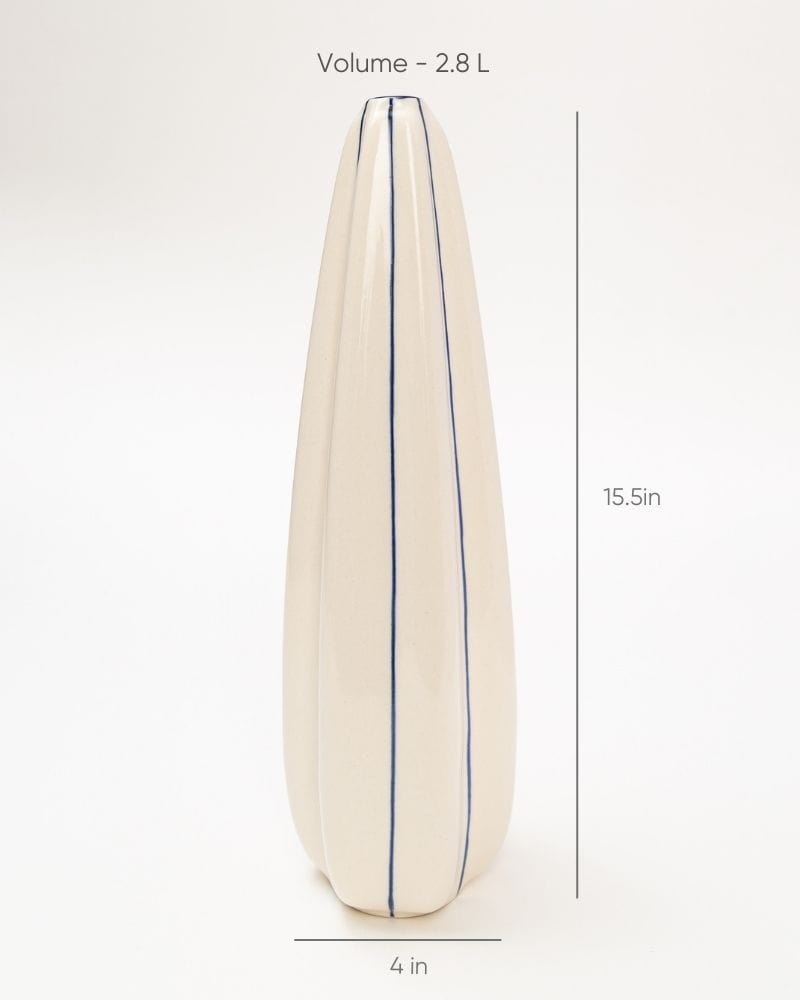 Ware Innovations Mumbai Vases Lang Vase Deep Blue