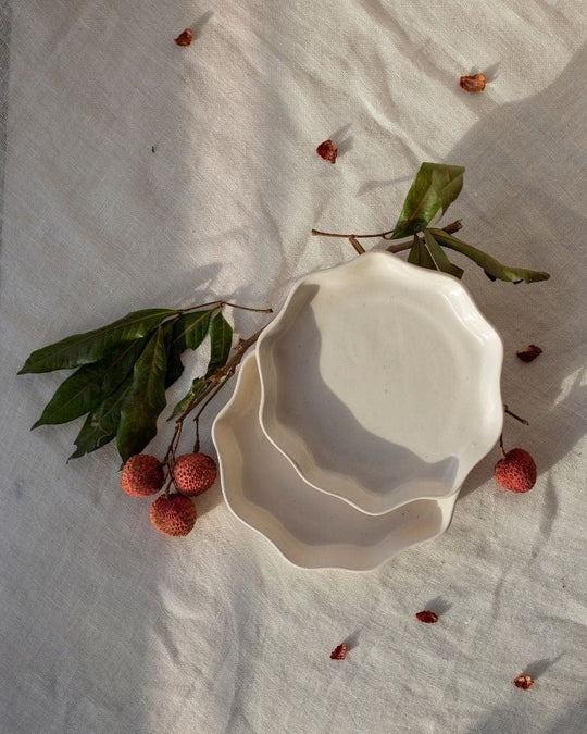 Ware Innovations Plates Nude Big Tara Quarter Plate Nude (Set of 2)