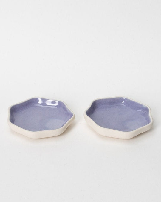 Ware Innovations Plates Lilac / 122 x 122 x 24 mm/4.8 x 4.8 x 0.9in Small Tara Dessert Plate Lilac (Set of 2)