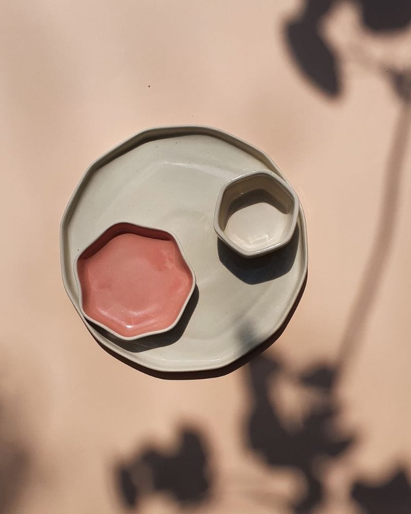 Ware Innovations Plates Pink / 122x122x24mm Small Tara Dessert Plate Pink (Set of 2)