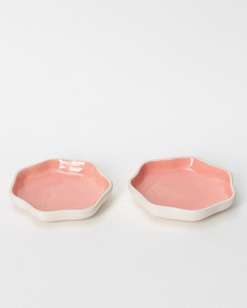 Ware Innovations Plates Pink / 122x122x24mm Small Tara Dessert Plate Pink (Set of 2)