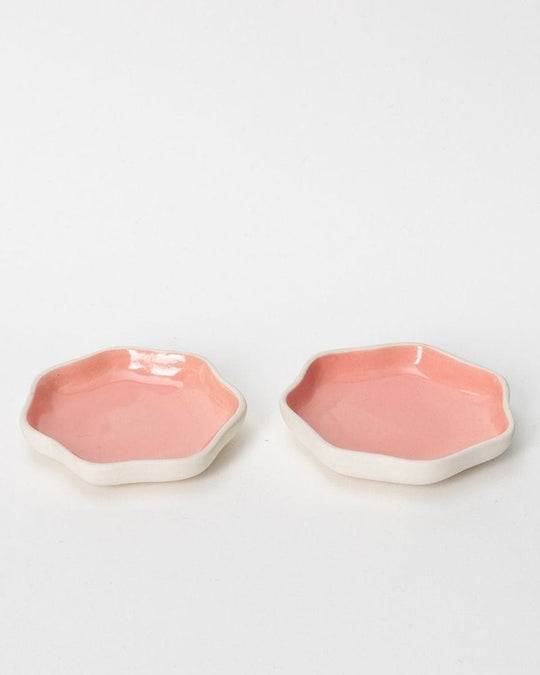 Ware Innovations Plates Pink / 122x122x24mm Small Tara Dessert Plate Pink (Set of 2)